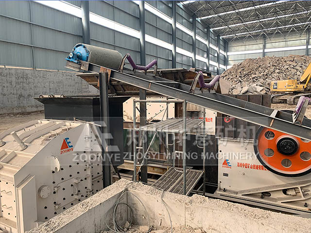 河北石家莊建筑垃圾再生利用現場